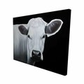 Fondo 16 x 20 in. White Cow-Print on Canvas FO2795275